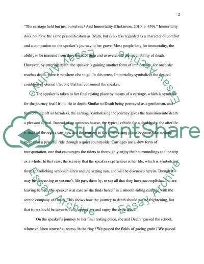 Poetry Analysis: Because I Could not Stop for Death by Emily Dickinson