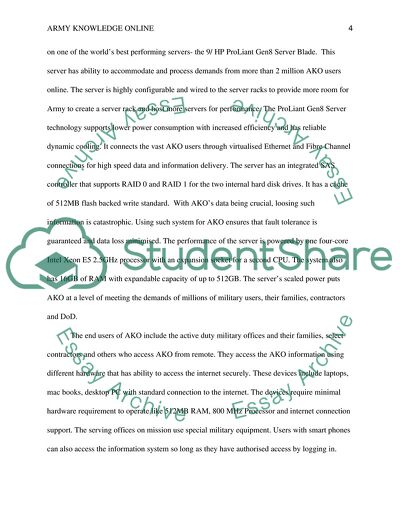 Army Knowledge Online Information System