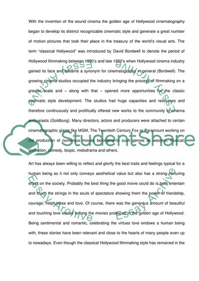 Classic Hollywood Cinema Style in Casablanca Movie