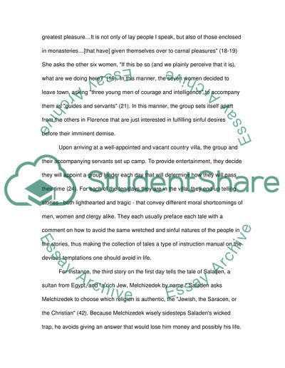 Giovanni Boccaccios The Decameron