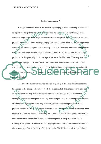 Project Management 7