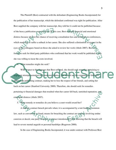 Efficient Reliance and Damage Measures for Breach of Contract