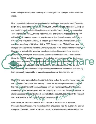 Auditing and Accouning Ethics