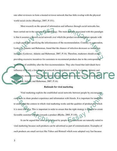 Strengths and weaknesses of viral marketing