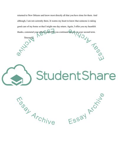 Letters of Appreciation to Caregivers