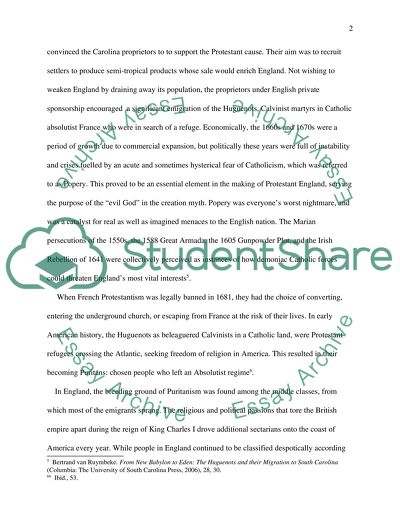 European Emigration to the New World