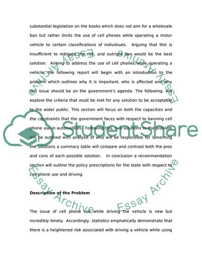 Cellular Phone Use and Driving: A Problem in North Carolina