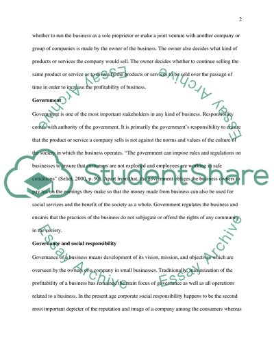 How stakeholders influence business activities