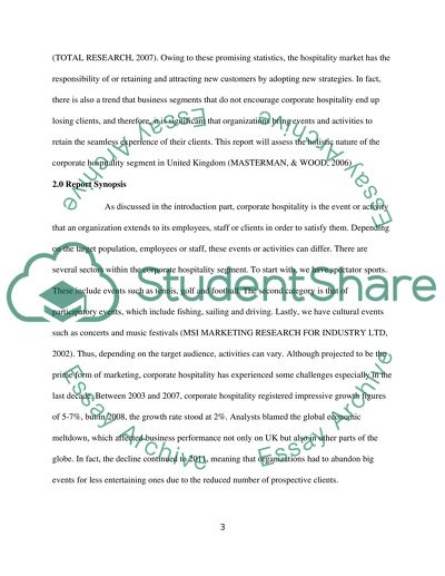 Corporate Events in a Hospitality Industry