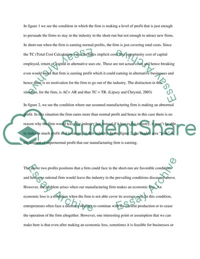 The Profit Position of a Firm in the Industry