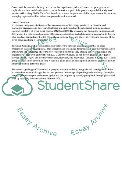 Managing Group Dynamics