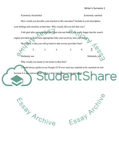 Quality of Service and Emotional Satisfaction