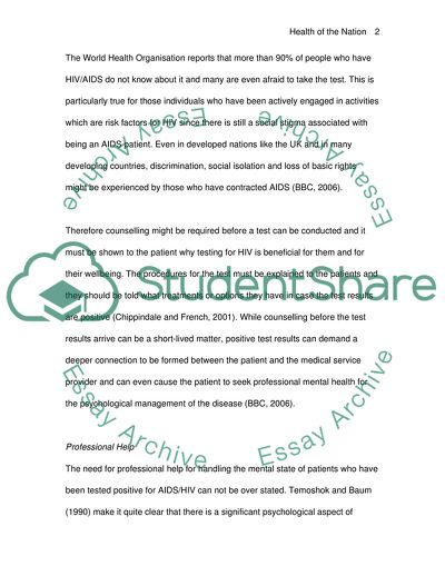 Health of the Nation