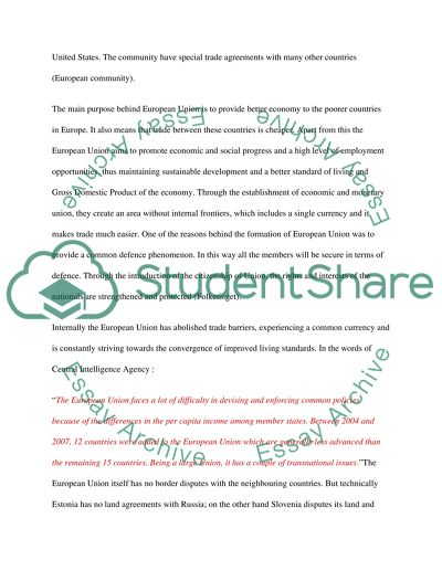 Global Business, European and the US Markets