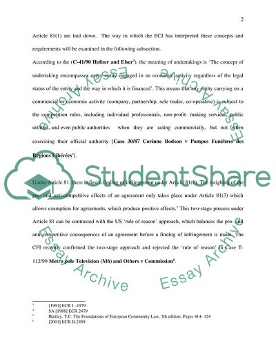 The Treatment of Vertical Agreements in EC Competition Law