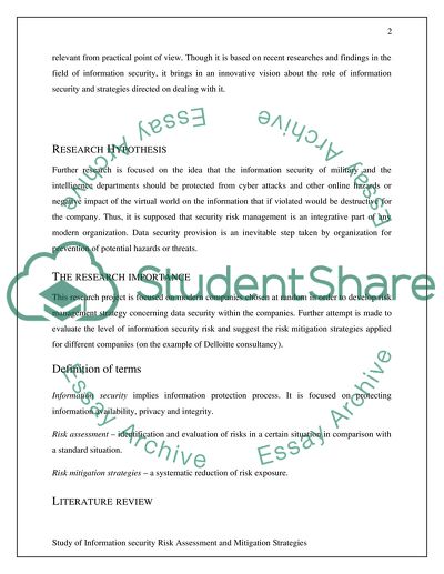Information security risk assessment and mitigation strategies development