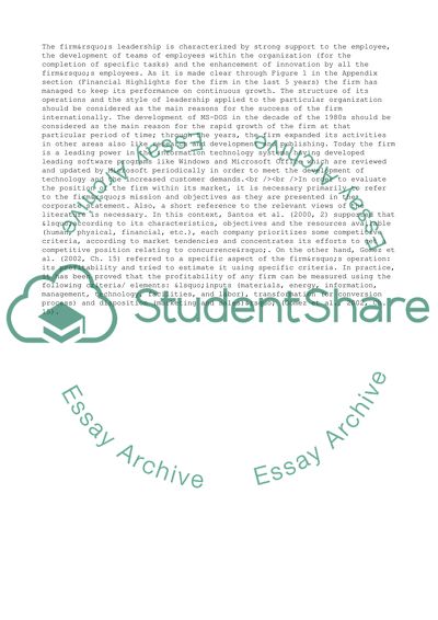 Strategic Management: Microsoft Corporation