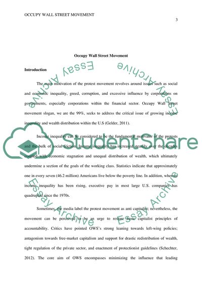 Occupy Wall Street Movement