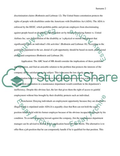 Employment Law - ABC Manufacturing Company