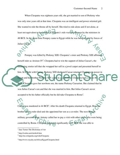 Art History: Cleopatra and Joan of Arc