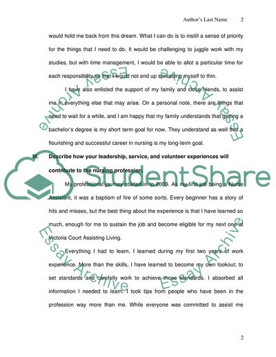Personal Statement ( Can be assigned by the writter)