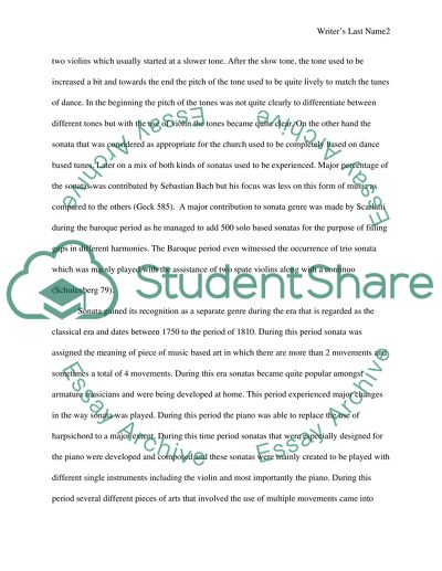 Origins, Development And History Of Classical Sonata Genre