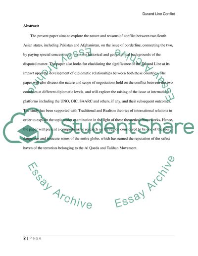 Borderlands: Pakistan and Afghanistan and How They are Applied to the Durand Line