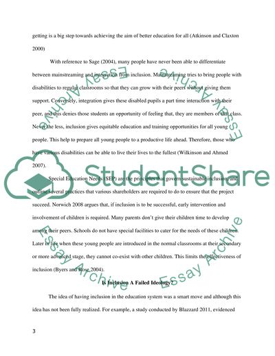 Inclusion as a Failed Ideology