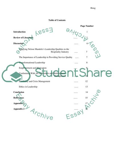 Nelson Mandelas Leadership