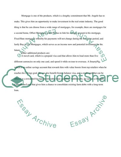 The Bank Products and Lending Products