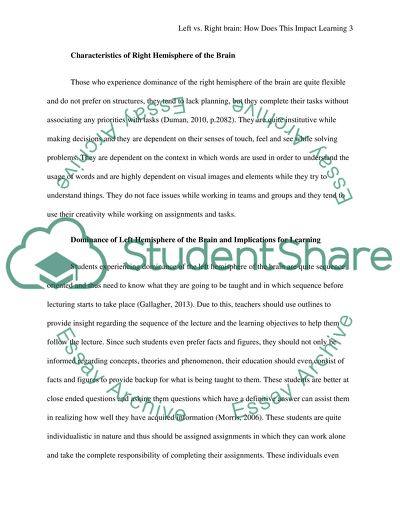 The left brain vs. the right brain: How does this impact learning