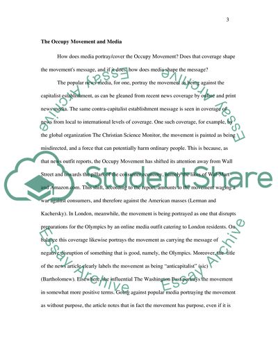 The Occupy Movement and Media