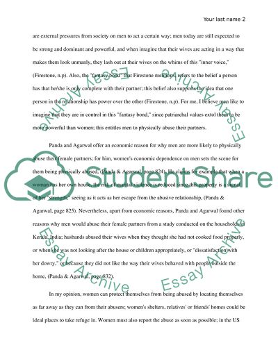 Is Domestic Violence a Gender Issue, or a Human Issue