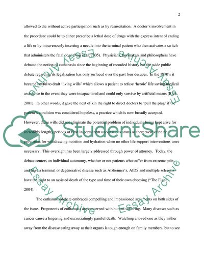 Physicians Assisted Suicide