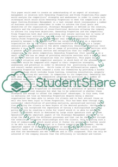 Strategic management: ownership properties