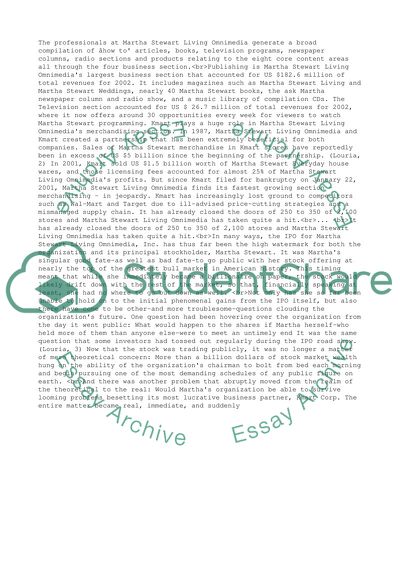 Martha Stewart and her Insider Trading