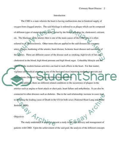 Management of Coronary Heart Disease