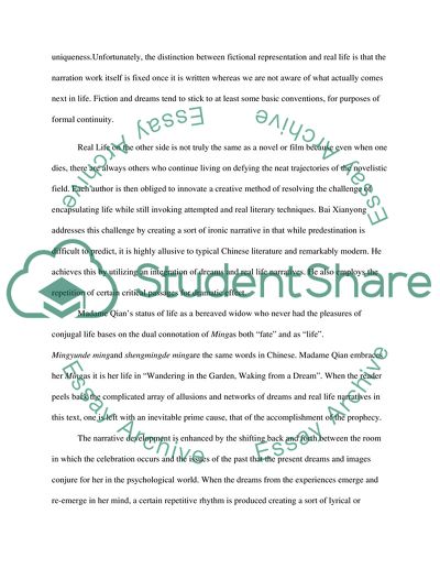 Dream and Life in Chinese Literature