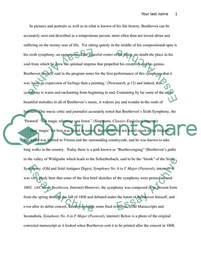 Beethovens Symphony No 6