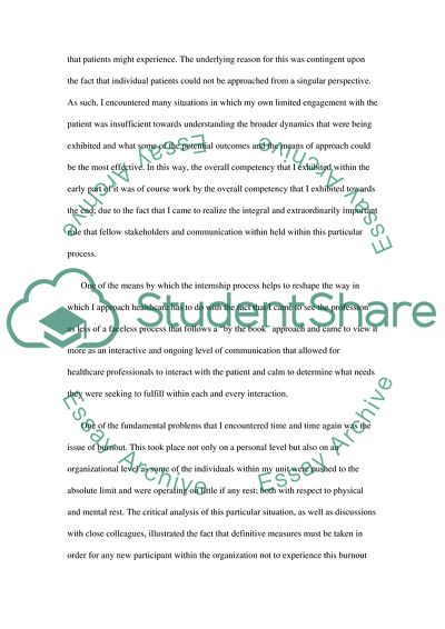 The Internship Process and Learning Outcomes