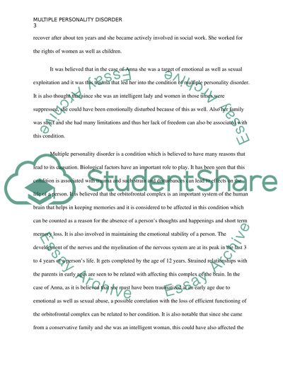 Analysis of Biopsychosocial Case