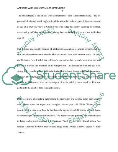 Are Kids Who Kill Victims or Offenders