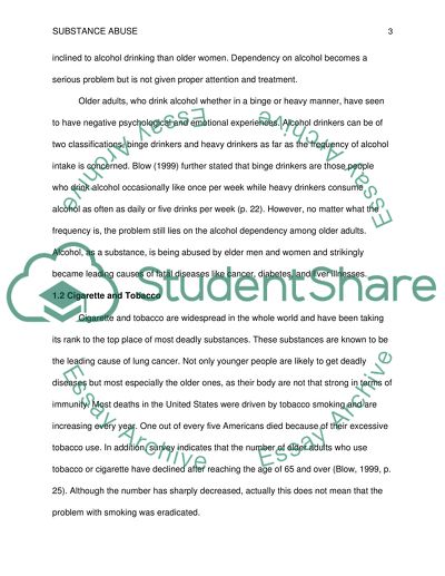 Substance Abuse among Older Adults