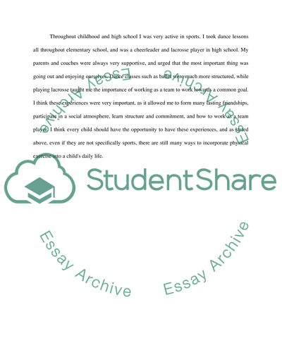 Keeping Children Engaged in Physical Activity