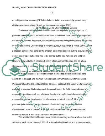 Child Protection Service in My Community