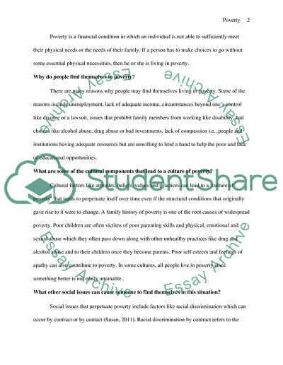 the solutions for poverty thesis statement