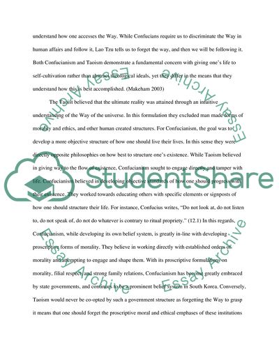 Confucianism Philosophical System