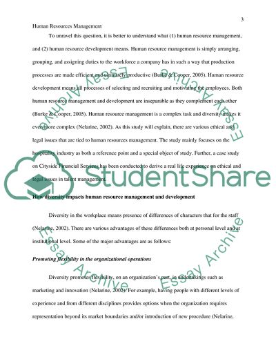 Human Resource Management and Development: the Hospitality Industry