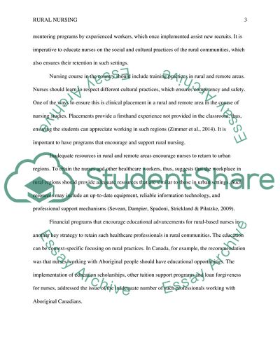 Nursing Education for Rural and Northern Practice in Canada