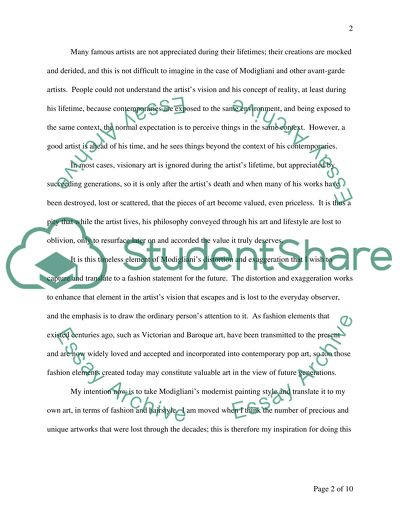 New Interpretation of the Modigliani Style Hairstyle